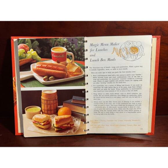 1976 Vintage Campbell Cookbook Cooking with Soup Recipes Spiral Binding - Picture 7 of 9
